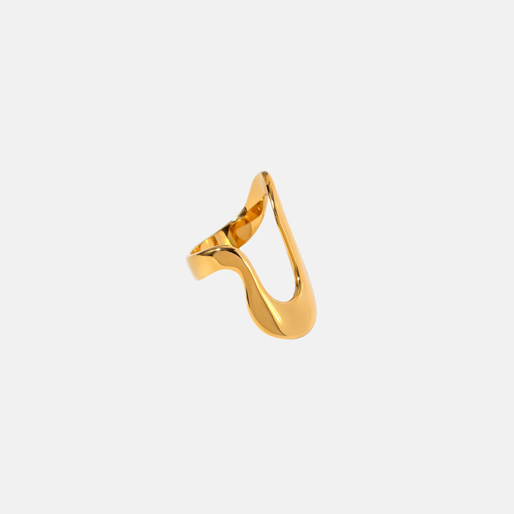 Golden Wave Ring