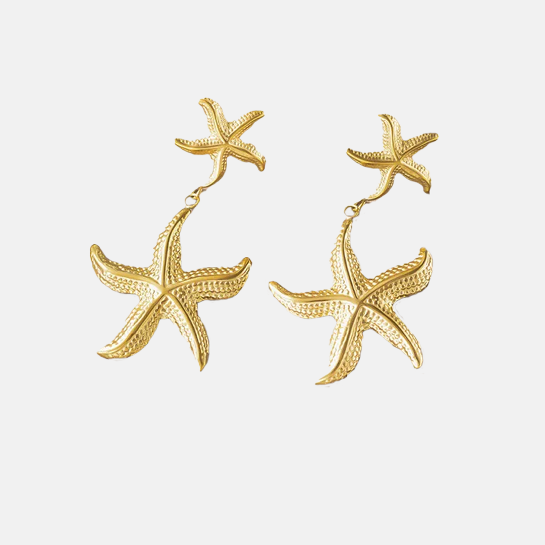Starfish Drop Øreringe